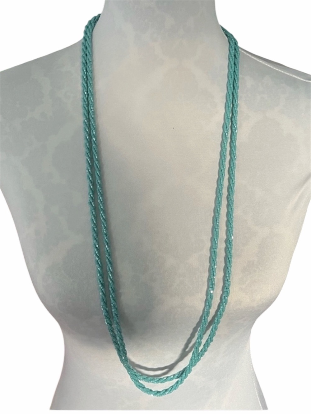 Nolan Miller Beaded Necklace Set – Aqua/Turquoise – Set of 2